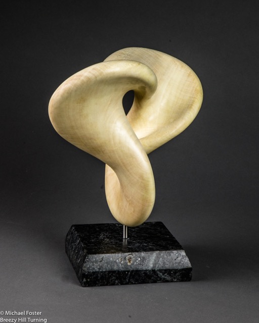Twisted-  Bleached Maple, Soapstone, Stainless Steel, Tung oil.  9