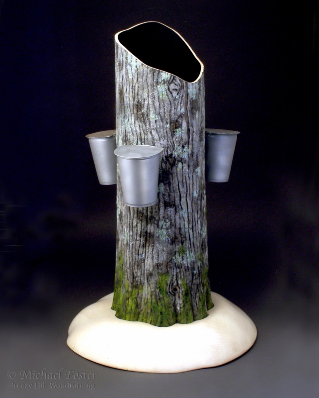 Sweet Maple-   Juried into the “Maple Medley” exhibit for the 2011 AAW symposium.   Inspired by the maple syrup industry here in VT.----AVAILABLE