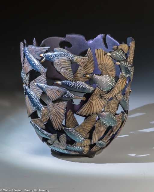 Murmuration.  Inspired by the spectacle of large flocks of European Starlings flying in .---Available