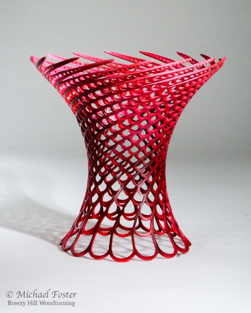 Vortex-   Red Maple, acrylics, 9”x9”.----SOLD