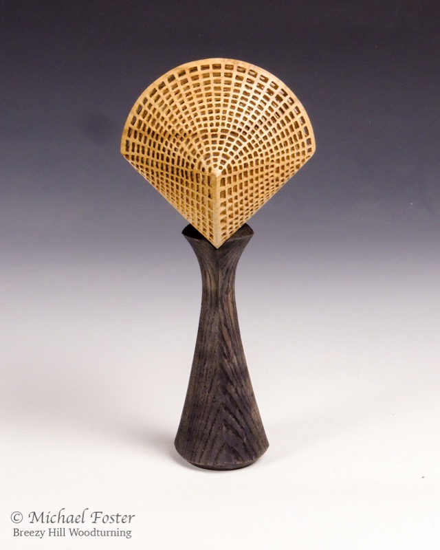 Sphericon I-   Chestnut, 5&rdquo; x 5&rdquo; x 5&rdquo;, Krylon-----SOLD
