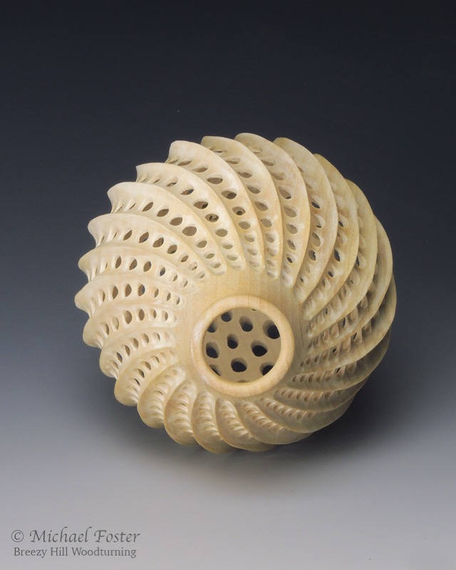 Rad Spiral-   Birch, bleach, Fixatiff.  4&rdquo; x 7&rdquo;----AVAILABLE